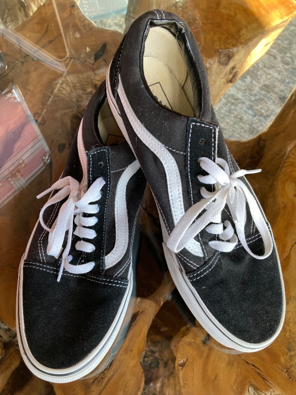 Vans Sneakers, Black & White, Size 8.5